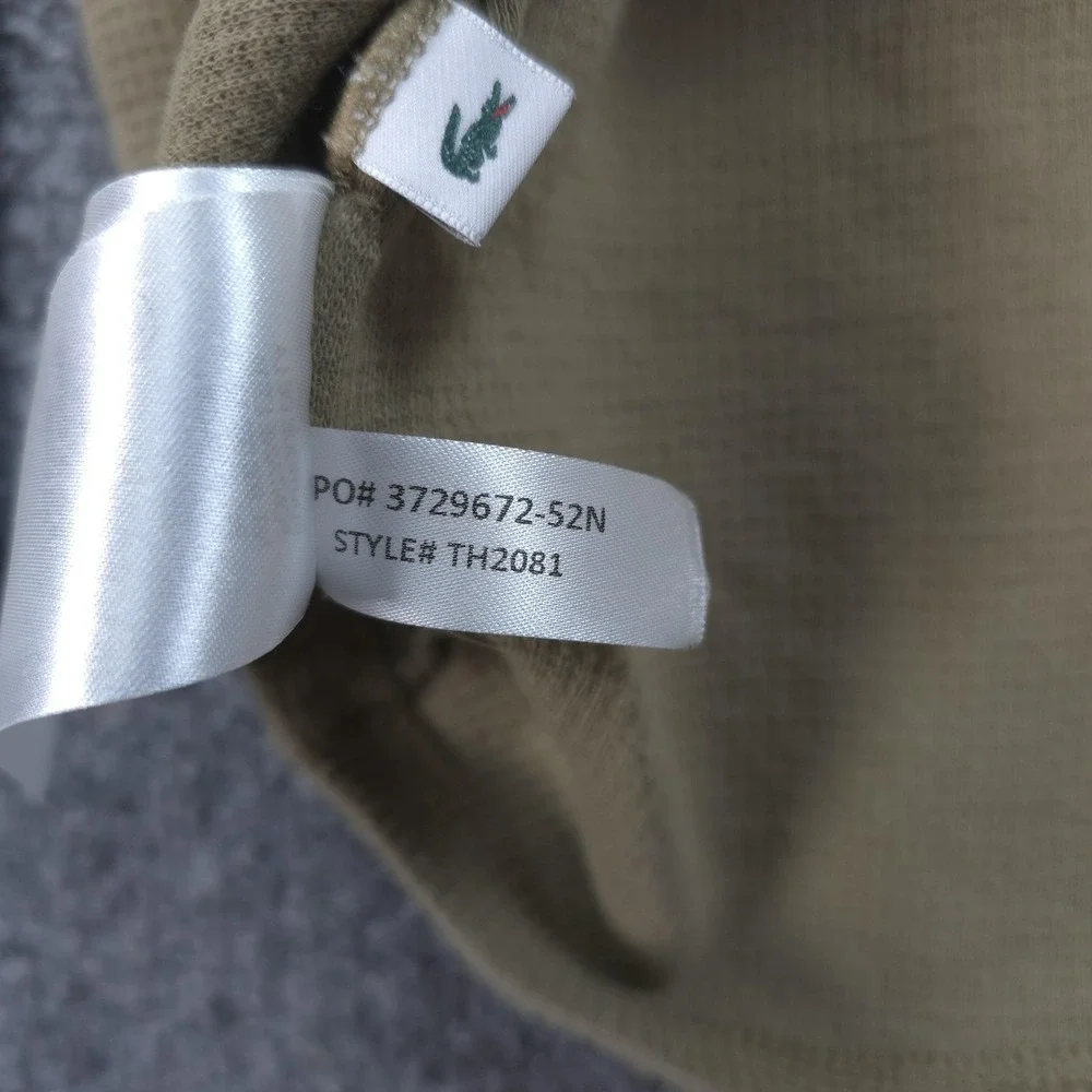 Lacoste beige fabric logo